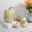 Foam Artificial Pumpkins7-Pack White Gold 6