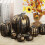 Foam Artificial Pumpkins7-Pack White Gold 8