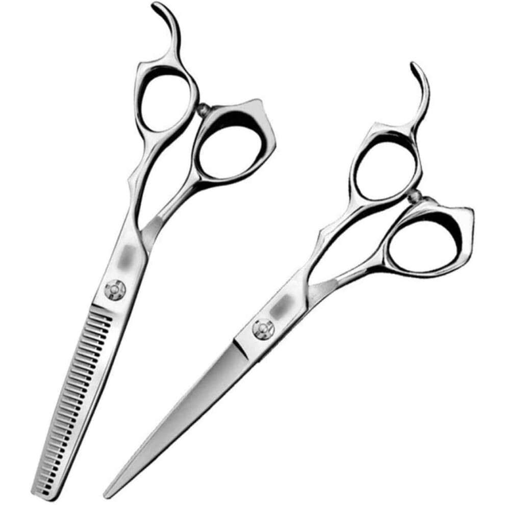 Professional Hairdressing Scissors Set 6 Inch Stainless Steel Barber Cutting and Thinning Shears Ref: 9848