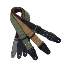 3 Pcs Adjustable Cotton Guitar Strap Set Durable Comfortable Fit for Acoustic and Electric Guitars