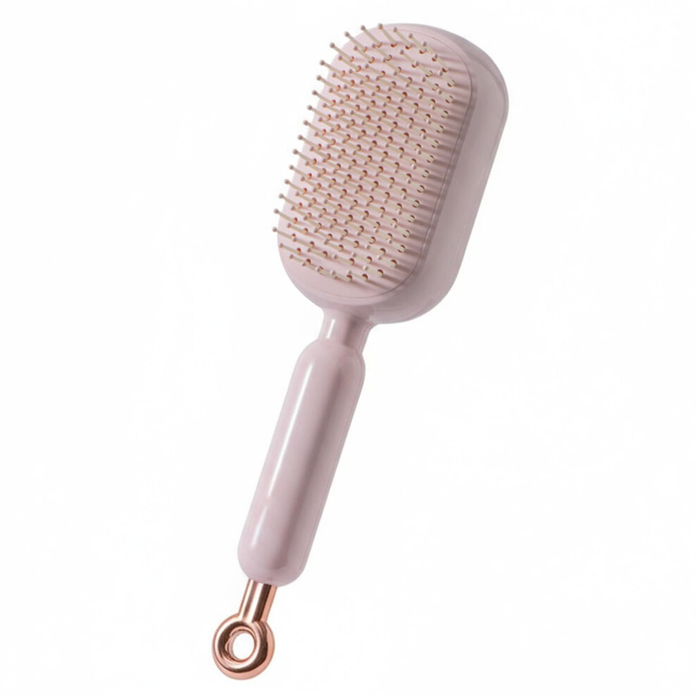 Self Cleaning Hair Brush with Retractable Cushion, Gentle Detangling and Scalp Massager for All Hair Types