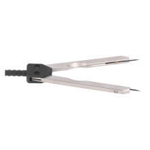 Stainless Steel EKG Calipers 0-2.4in Ruler Drafting Divider Black