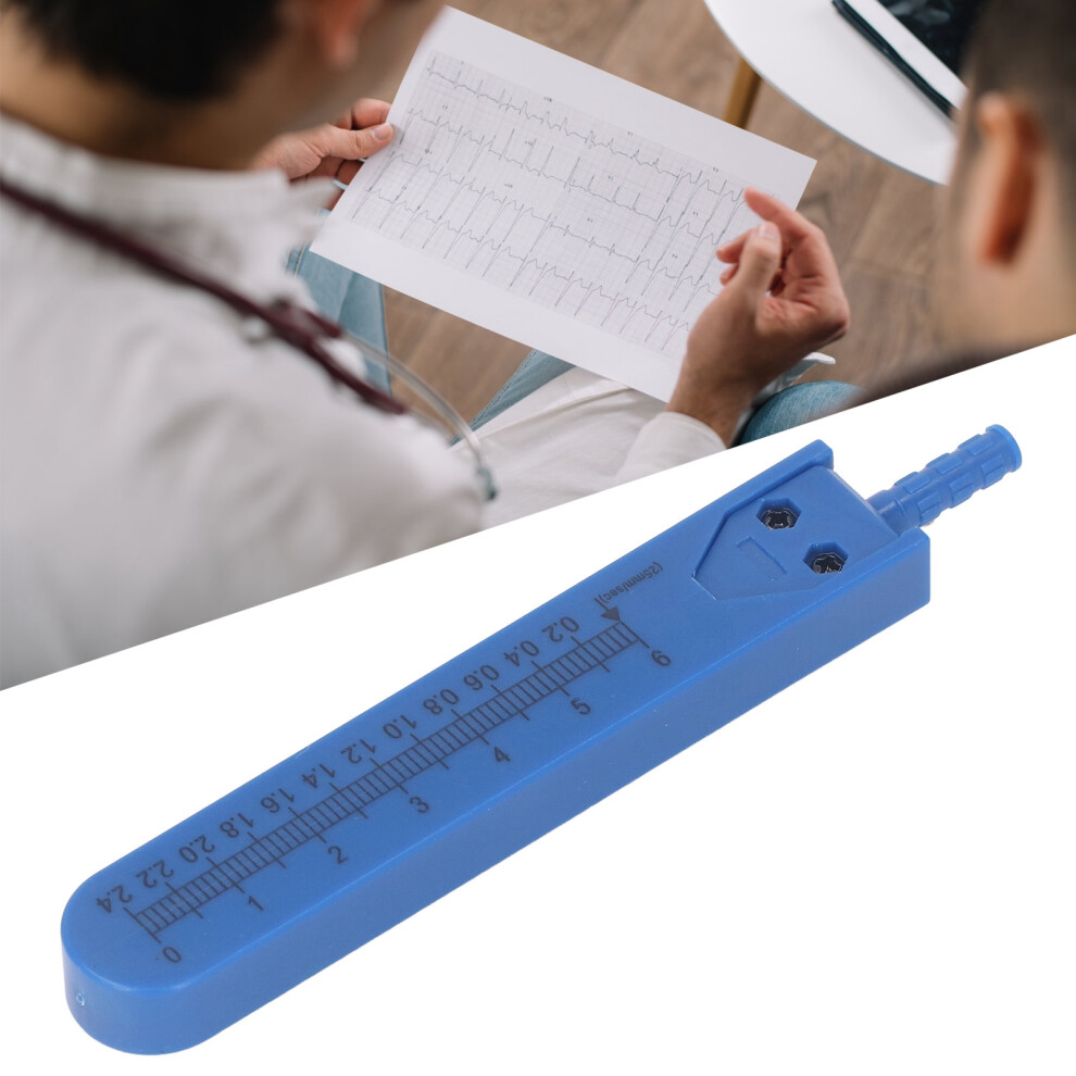Stainless Steel Ekg Calipers 0-2.4In Blue Drafting Divider Measuring Tool 9401389935630