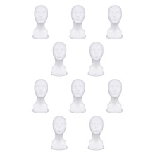 10X Mannequin Foam Model Glasses Hat Wig Display Stand