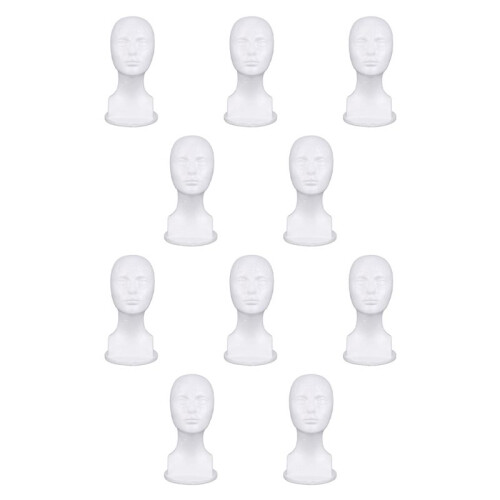 10X  Mannequin Foam  Model Glasses Hat Wig Display Stand