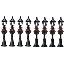 8X Christmas Street Light Models Miniature Street Lights Decorative Dollhouse Streetlight