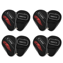 4X HUIESON Une Pièce Professionnel Pong Housse Une Balles Le Sac Ou Tennis de Table Sac de Batte de Raquettes Oxford (Noir)