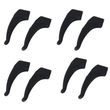 4 Pair Eyeglasses/Sunglasses/Spectacles Eyewear Ear Hook Lock Tip Holder---Black
