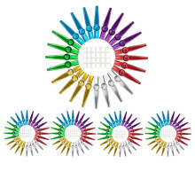 120-Pack Metal Kazoos with 120 Pcs Kazoo Flute Diaphragms 6 Colors,Good Companion for Ukulele, Violin, Guitar, Piano