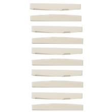 6 String Acoustic Bone Bridge Guitar Slotted Saddle Guitar Parts(Pack of 10)