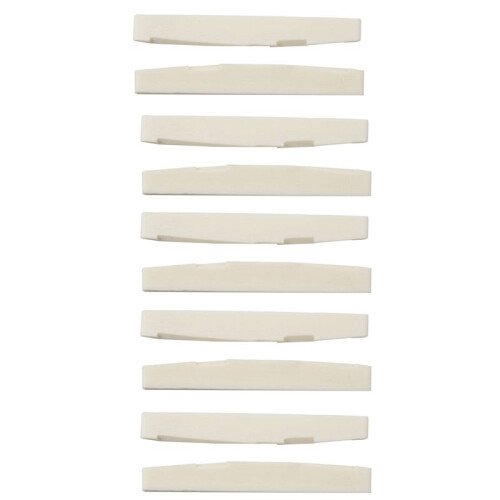 6 String Acoustic Bone Bridge Gitarre Schlitzsattel Gitarrenteile (10Er Pack)