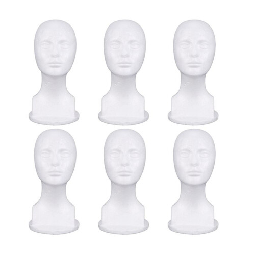 6X  Mannequin Foam  Model Glasses Hat Wig Display Stand