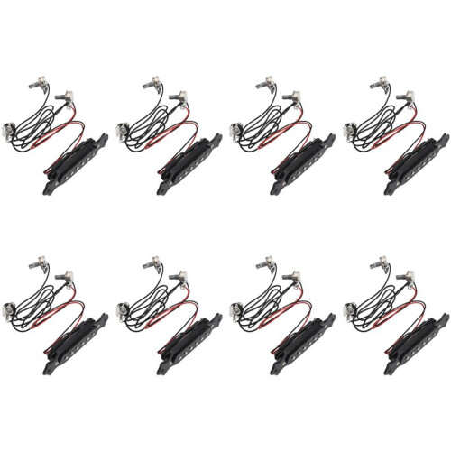 8X Chitarra Per Assente Acustica Magnetica Nero.
