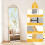Levede 165x60cm Arched Floor Mirror Gold 7