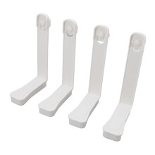 4Pcs White Waterproof Bed Sheet Holders Clips, 17.3x10x3.7cm