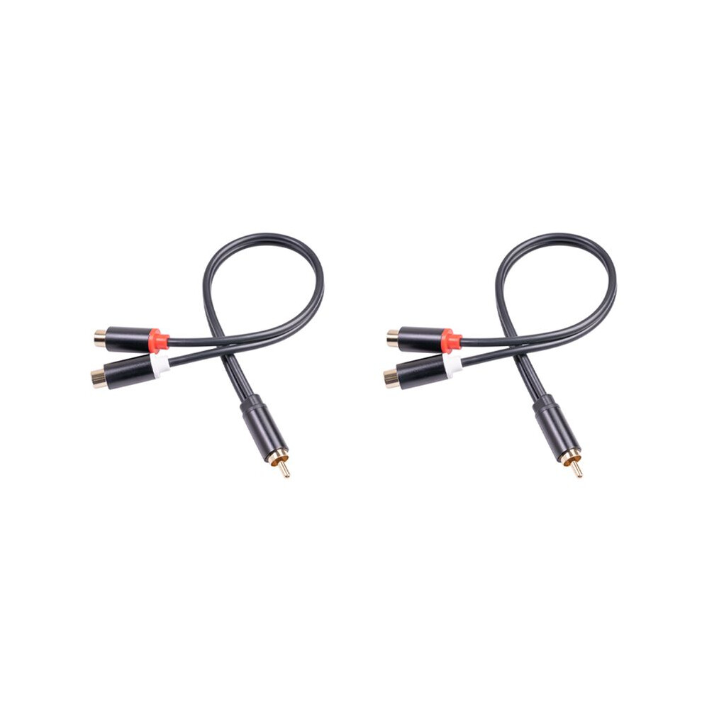 2X Rca Male Cable To 2Rca Female Audio Cable 2 Rca Male Splitter Aux Cable For Tv Pc Dvd Speaker Audio Amplifiers 4712099719430
