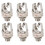 6X Jack 6.5 Two-Channel Audio Cable Connector Plug Socket with A  Stereo 6.5 Female for Guitar 1