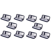 10X Insulin Kühler Reise Etui Diabetische Medikamente Organizer Kühl Tasche Marine Blau