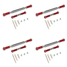 4X Lien Direction En Métal Servo Link Crochet Biellette pour MN D90 D99 MN-90 -45,Rouge