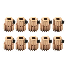 10PC Model Car 14T Motor Gear 0.5M Módulo R86044 Piñones de Metal para RGT 86100 1:10 RC Cars Accesorios