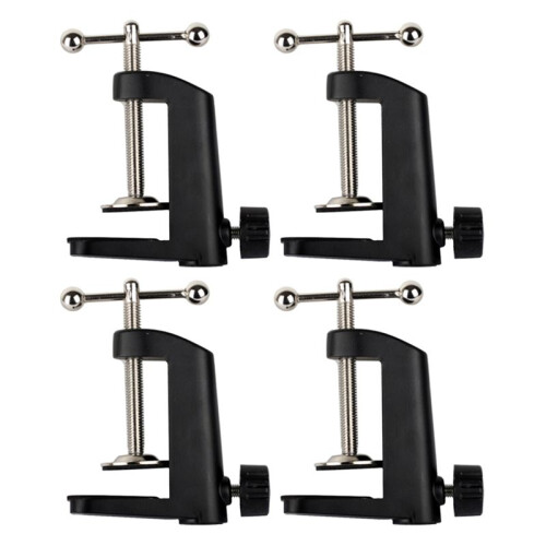 4X Pince de Montage Table En Métal Robuste pour Support de Bras de Ciseaux de Flèche de Suspension de Microphone