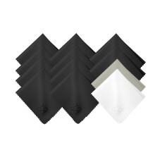 Microfiber Cleaning Cloth 12 Pack for Eyeglasses and Screens Scratch Streak Multi Color Set