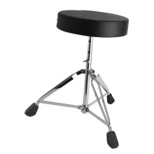 Adjustable Foldable Drum Throne with Thick Padded Cushion and Stable Support Frame for Drummers