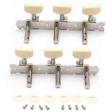 3X Vintage Guitar Tuning Pegs Gold Plated Machine Heads Tuning Keys Tuners Single Hole for Classical Guitar 3L 3R