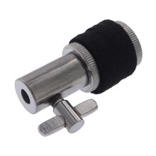 HiHat Clutch for Cymbal Stand, Zinc Alloy Drum HiHat Clutch with Secure Cymbal Grip and Silver Finish