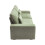 Living And Home 2-Seater Chenille Upholstered Sofa with Pillows, Green 3