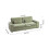 Living And Home 2-Seater Chenille Upholstered Sofa with Pillows, Green 6
