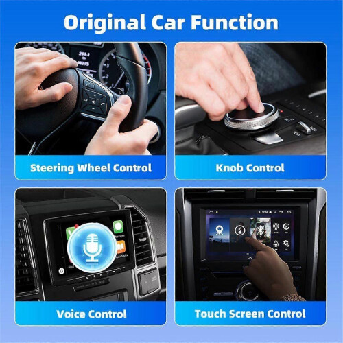 Mini Wireless CarPlay Adapter, compatible with iOS and Android—plug and play, no battery needed, compatible with V 2