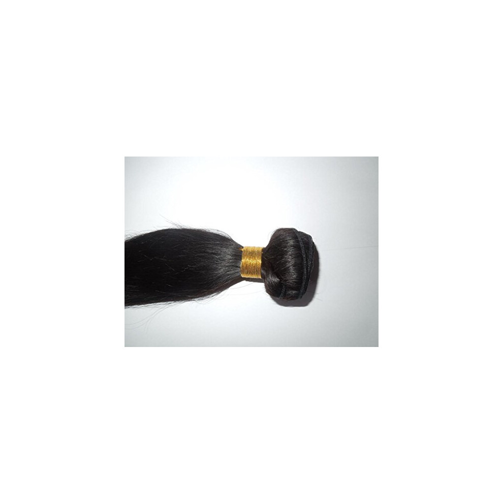 Unisex Human Hair Weft 3 Bundles 1028 Inch Straight Virgin Extensions Natural Color 100% Remy
