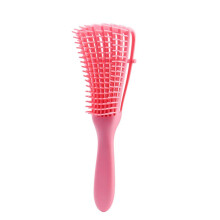 Detangling Brush for Curly Wavy Hair, Afro Hair Comb for 3a to 4c, Wet Dry Use, Pink