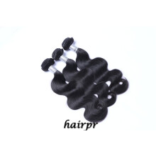 European Virgin Human Hair Weft Deep Wave Bundles 16 16 18 Inch Natural Color Heat Styling