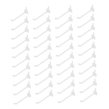 50pcs Plastic Pegboard Hooks for Tools, Durable Construction, Secure Fit, Garage and Retail Display