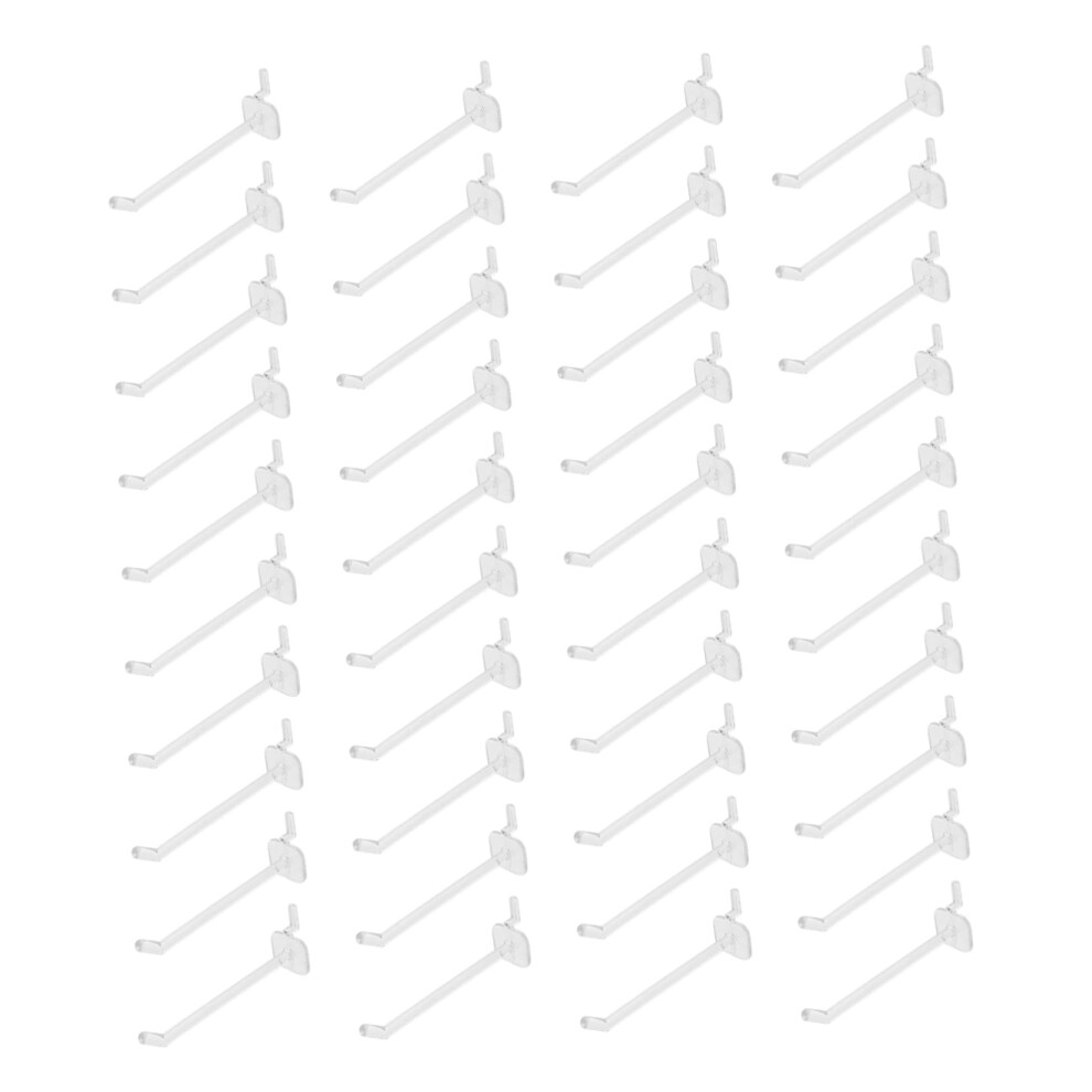 50Pcs Plastic Pegboard Hooks For Tools, Durable Construction, Secure Fit, Garage And Retail Display 9073542670926