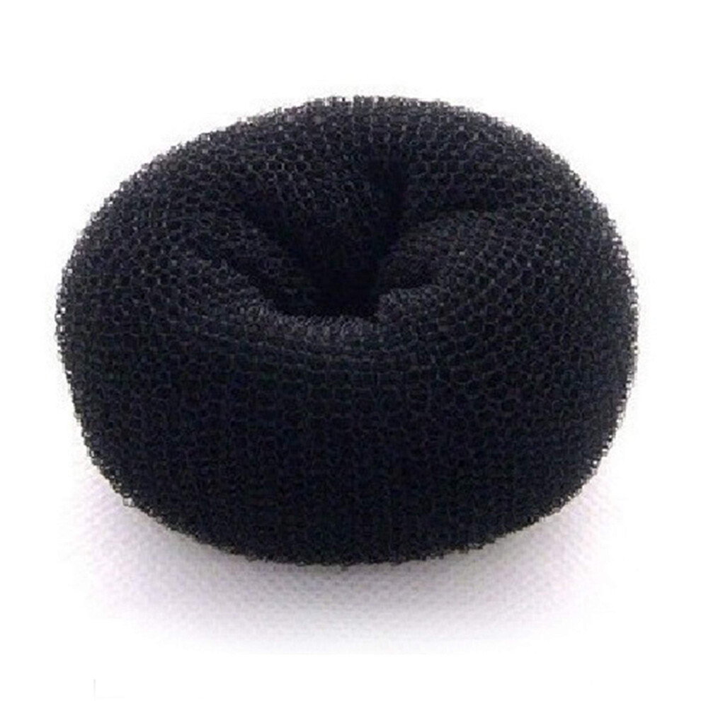 Unisex Black Hair Bun Maker Small Donut Bun Tool For Ballet Quick Styling And Secure Hold
