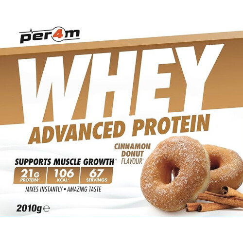 PER4M Whey Protein Powder 2kg Cinnamon Donut 2