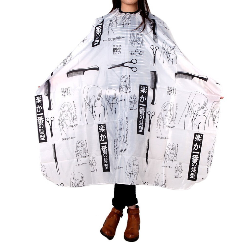 Hair Cutting Cape Waterproof Barber Cape Full Coverage for Salon and Home Hairdressing