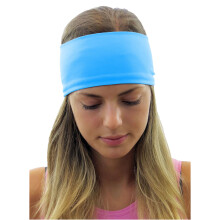 Ice Cream Aqua Blue Wide Fitness Headband for Women and Men, Stretch Non Slip, Machine Washable