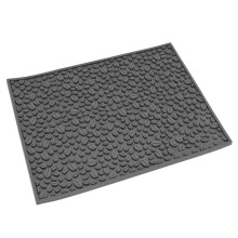 Non Slip Coffee Bean PVC Mat 40x30cm Counter Bar Pad Grey