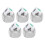 5Pcs Mahjong Wind Direction Dice, Transparent Plastic, 4.2cm 1