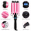 Automatic Rotating Curling Wand with LCD Display, Adjustable Temperature, Ceramic, Pink 3