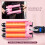Automatic Rotating Curling Wand with LCD Display, Adjustable Temperature, Ceramic, Pink 5