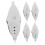 5Pcs Silver Metal Lace Making Shuttle Comfortable Hand Craft Tool Set 1
