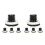 8Pcs Durable Urinal Wall Gasket Replacement Leakproof Silicone Sealing 1