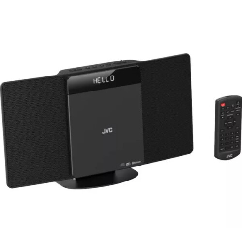 JVC JVC RD-D325B Bluetooth Flat Panel Hi-Fi System - Dark Grey 1