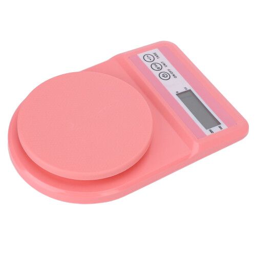 Bilancia digitale da cucina 5 kg, rosa 1