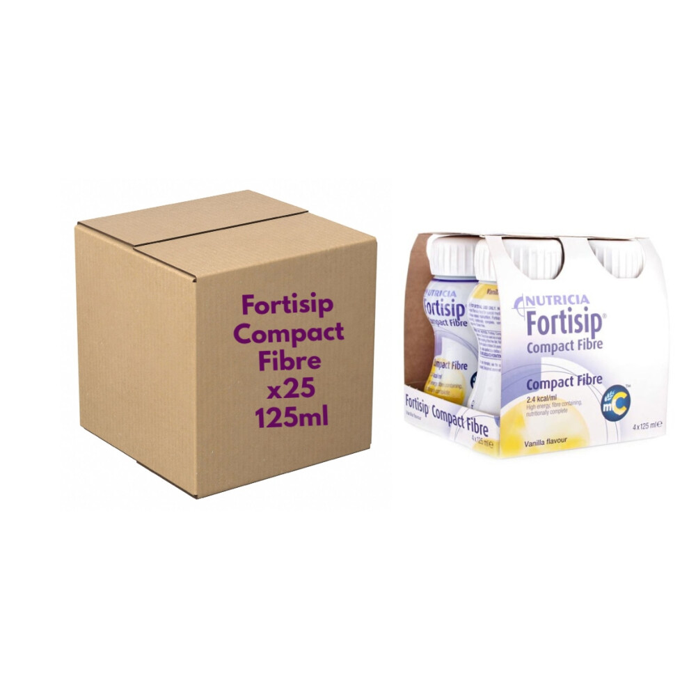 Fortisip Compact Fibre Vanilla 125Ml Case Of 24